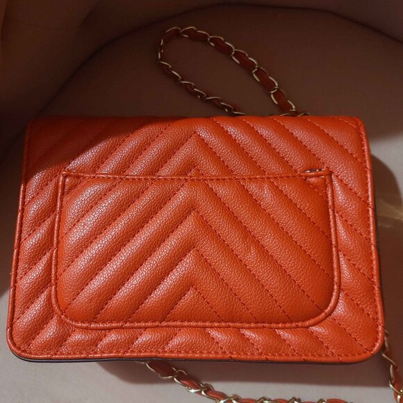 Red leather bag and wallet set - Picture 4 of 6